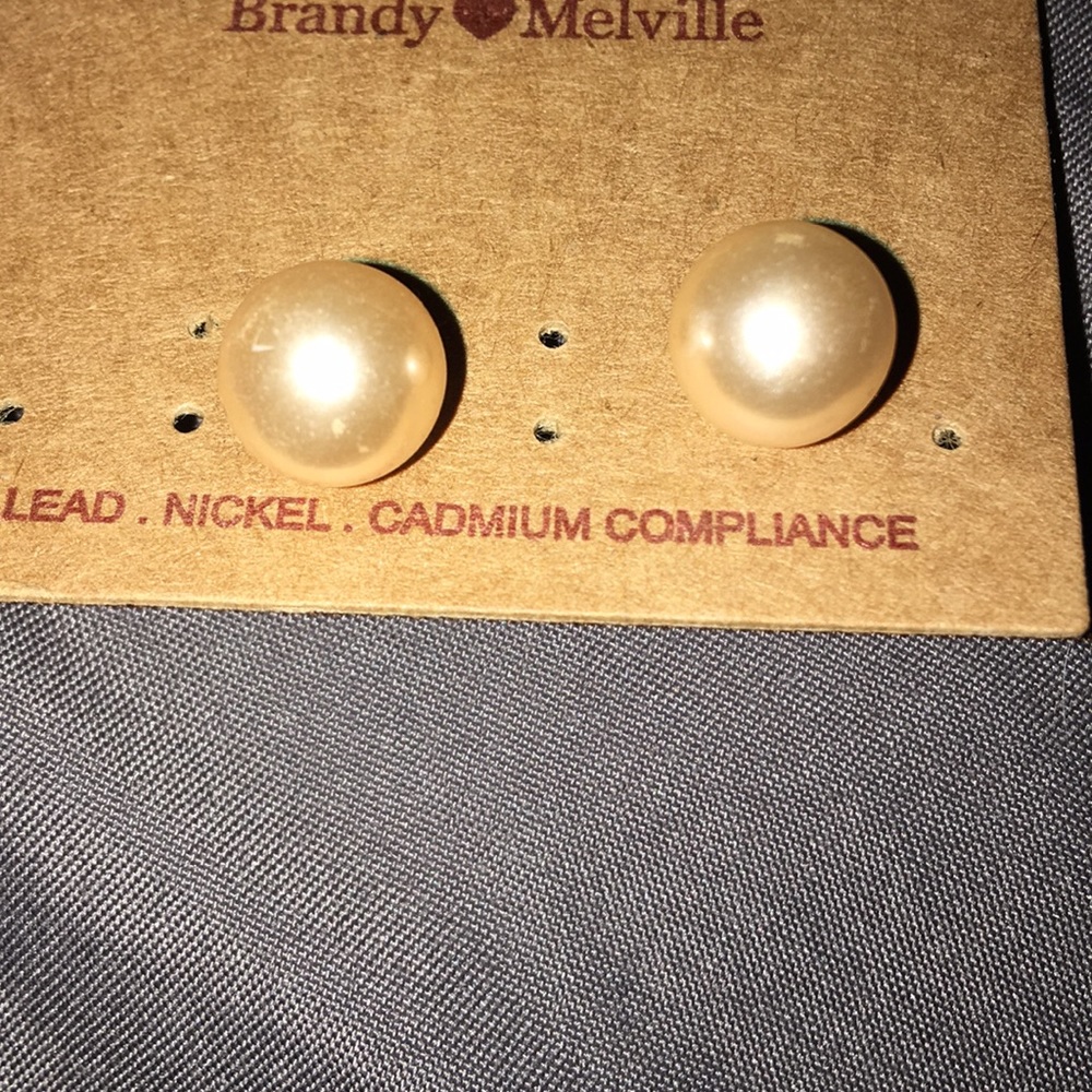 Rose pearl earrings